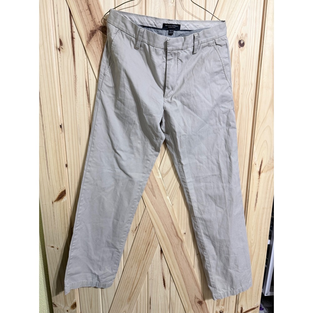 Banana Republic Dawson Chino Pants Mens 30x32 Khaki Tan Straight Leg Cotton